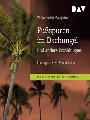 cover image of Fußspuren im Dschungel und andere Erzählungen
